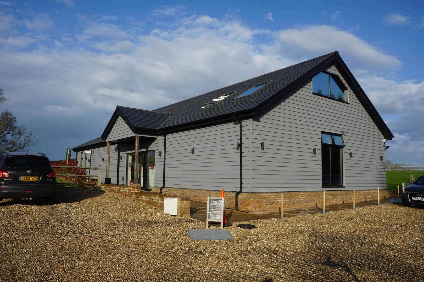 The new barn at Knowle Grange
