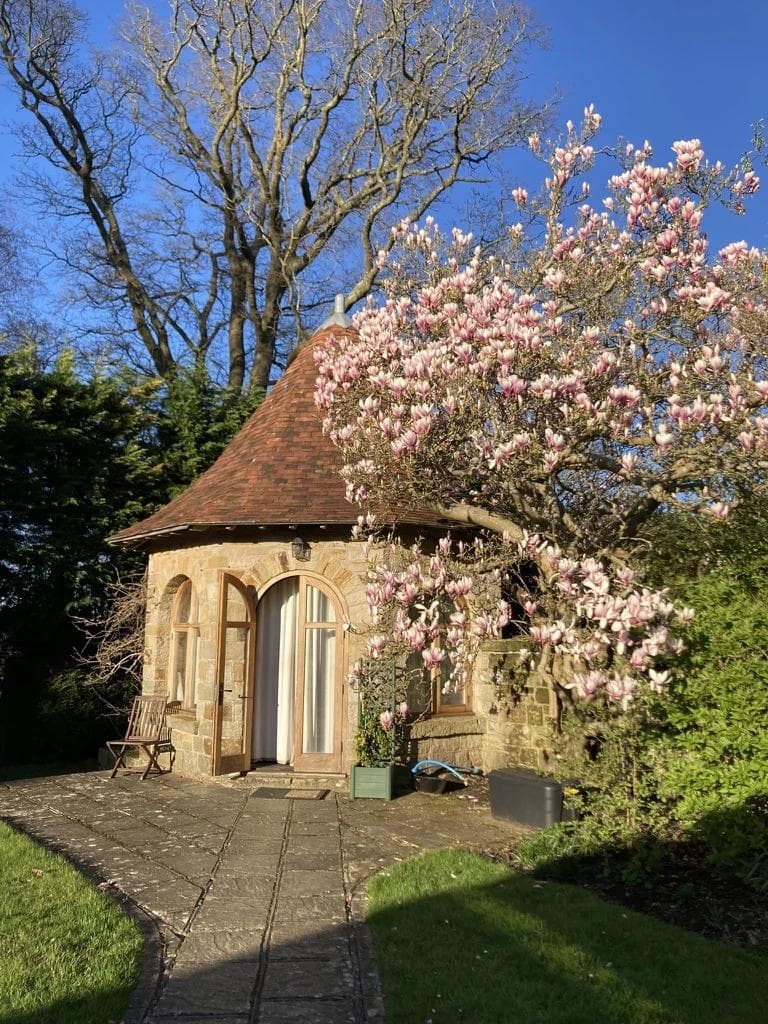 The restored folly at Knowle Grange